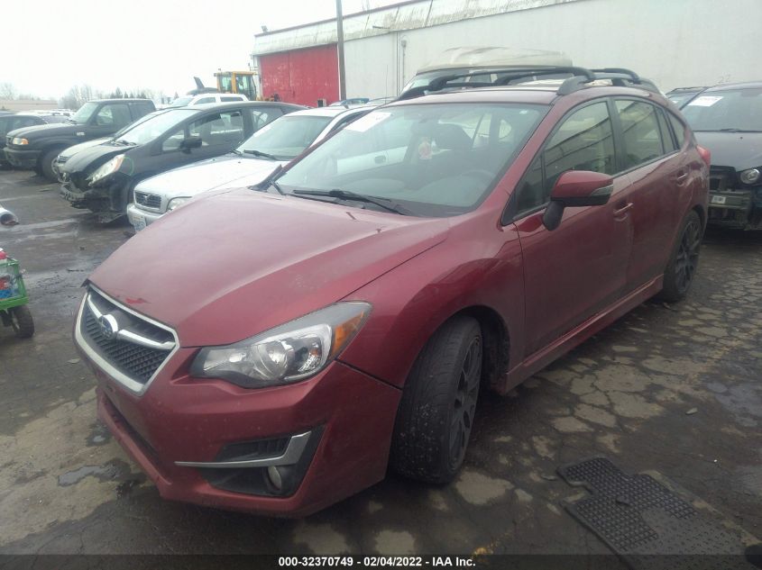 2016 SUBARU IMPREZA WAGON 2.0I SPORT LIMITED JF1GPAU69G8318716