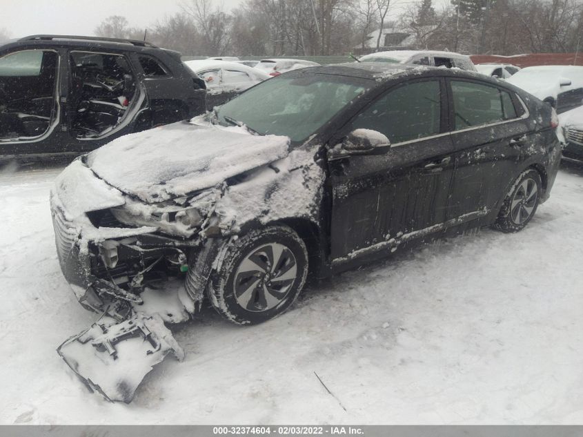 2017 HYUNDAI IONIQ HYBRID SEL KMHC75LC0HU049078
