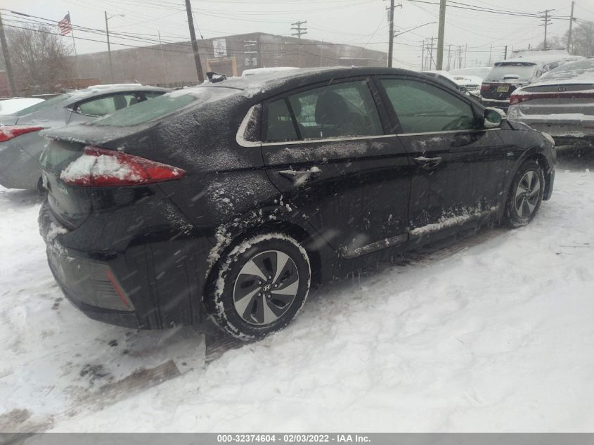 2017 HYUNDAI IONIQ HYBRID SEL KMHC75LC0HU049078