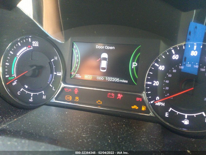 2013 KIA OPTIMA HYBRID EX KNAGM4AD3D5040929