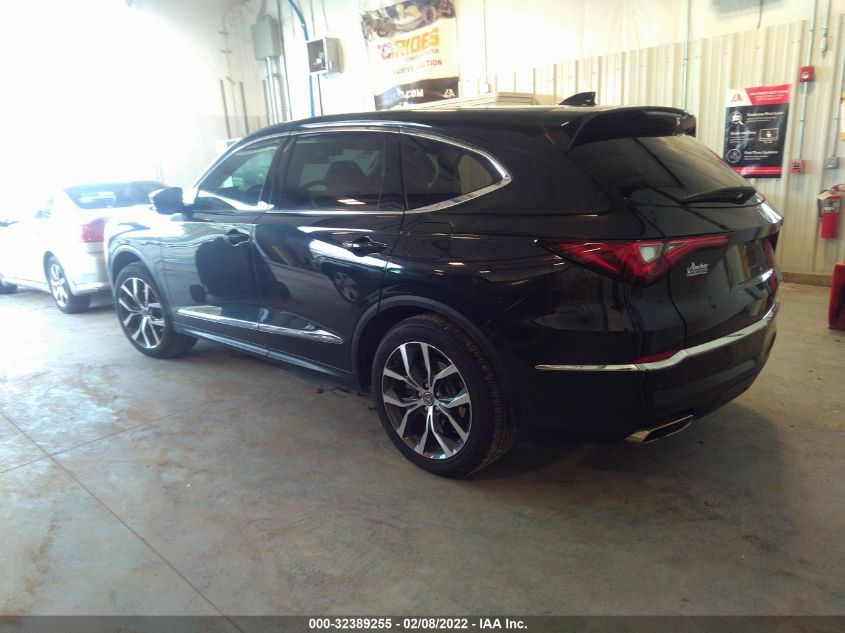 2022 ACURA MDX W/TECHNOLOGY PACKAGE 5J8YE1H4XNL006297