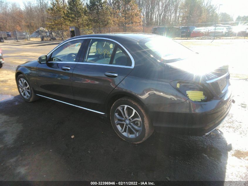 2016 MERCEDES-BENZ C-CLASS C 300 55SWF4KBXGU116055