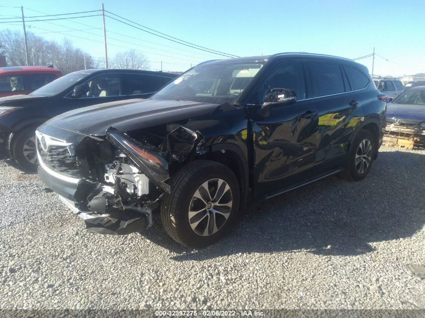 2021 TOYOTA HIGHLANDER XLE 5TDGZRBH4MS160574