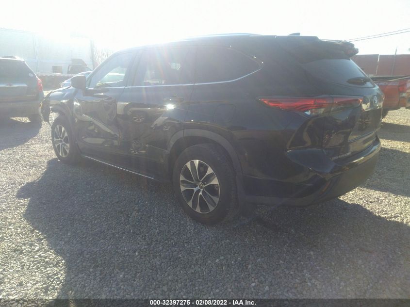2021 TOYOTA HIGHLANDER XLE 5TDGZRBH4MS160574