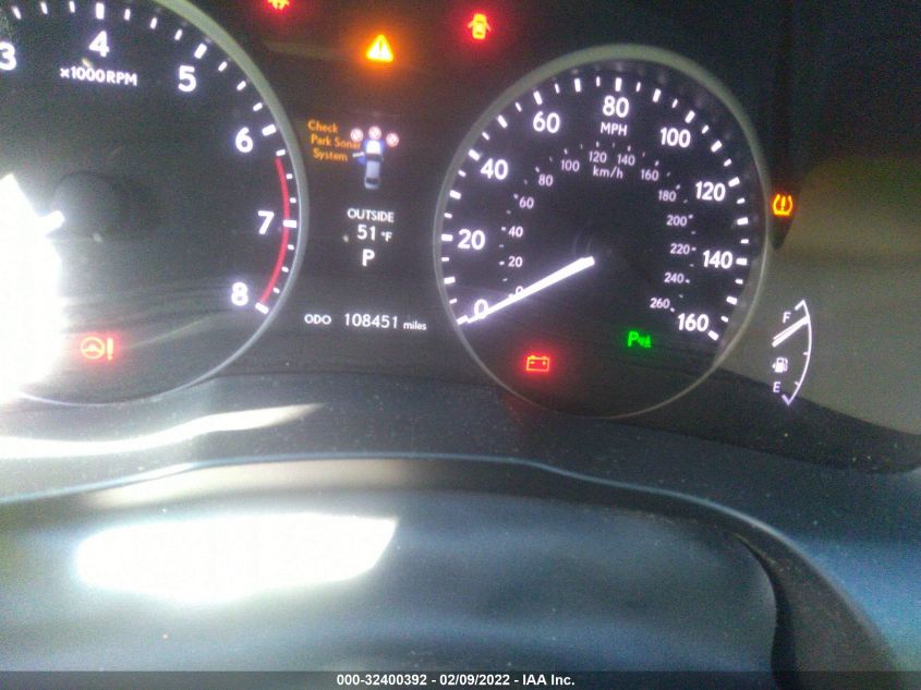 2014 LEXUS ES 350 JTHBK1GG6E2137322