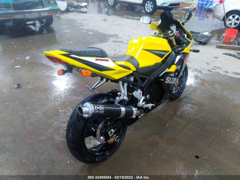 2005 SUZUKI GSX-R750 K JS1GR7JA452103514
