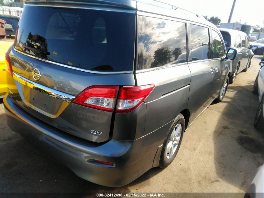 2014 NISSAN QUEST SV JN8AE2KP3E9108292