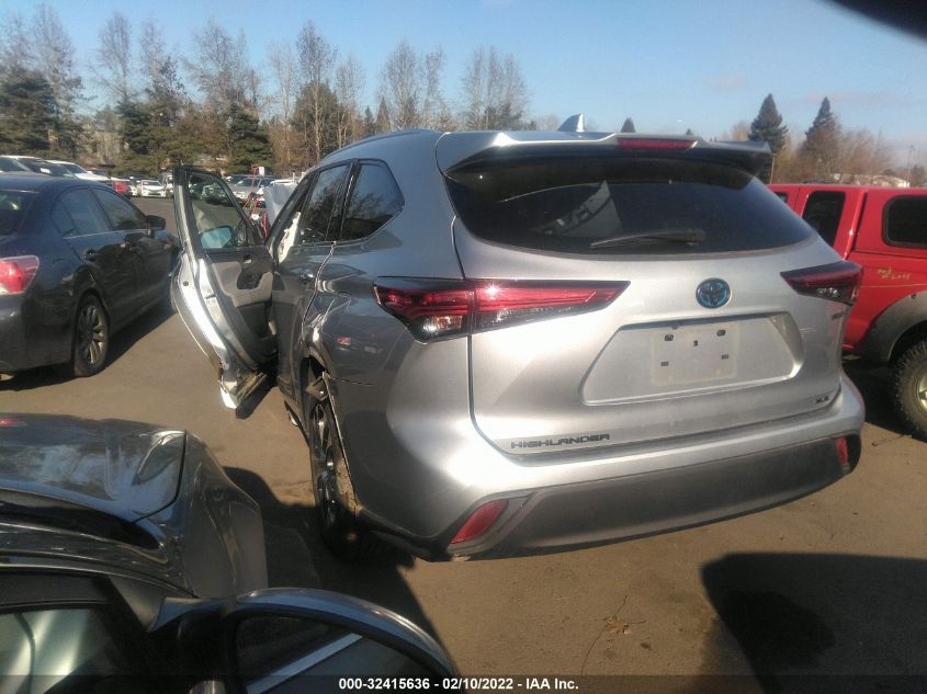 2021 TOYOTA HIGHLANDER HYBRID XLE 5TDHBRCH7MS516183
