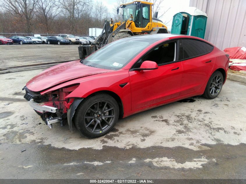 2021 TESLA MODEL 3 LONG RANGE 5YJ3E1EB5MF974451