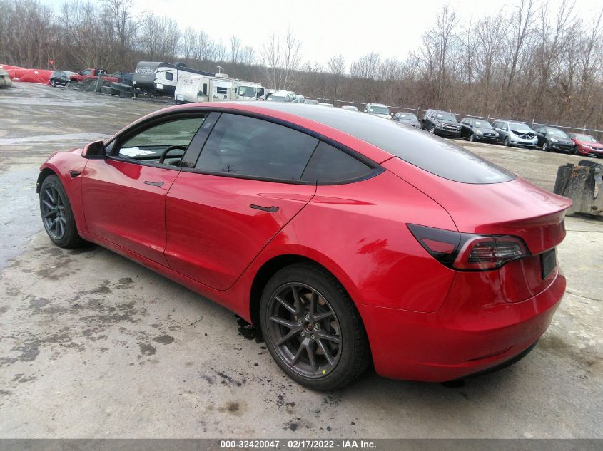 2021 TESLA MODEL 3 LONG RANGE 5YJ3E1EB5MF974451