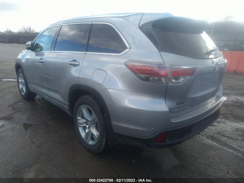 2015 TOYOTA HIGHLANDER LIMITED 5TDDKRFH5FS168736