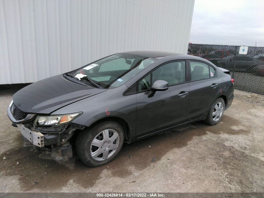 2013 HONDA CIVIC SDN LX 2HGFB2F57DH504342