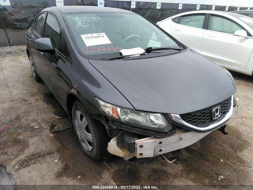 2013 HONDA CIVIC SDN LX 2HGFB2F57DH504342