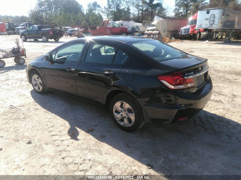 2013 HONDA CIVIC SDN LX 2HGFB2F57DH553833