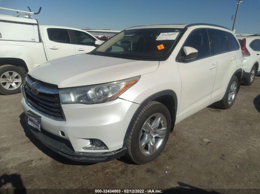 2015 TOYOTA HIGHLANDER LIMITED 5TDDKRFHXFS180008