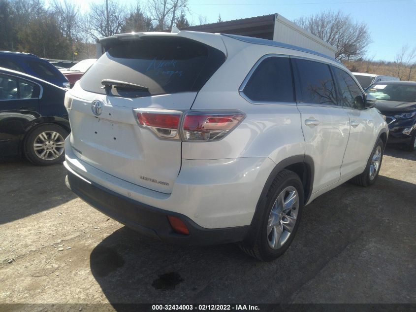 2015 TOYOTA HIGHLANDER LIMITED 5TDDKRFHXFS180008