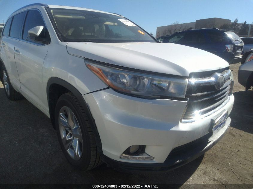 2015 TOYOTA HIGHLANDER LIMITED 5TDDKRFHXFS180008