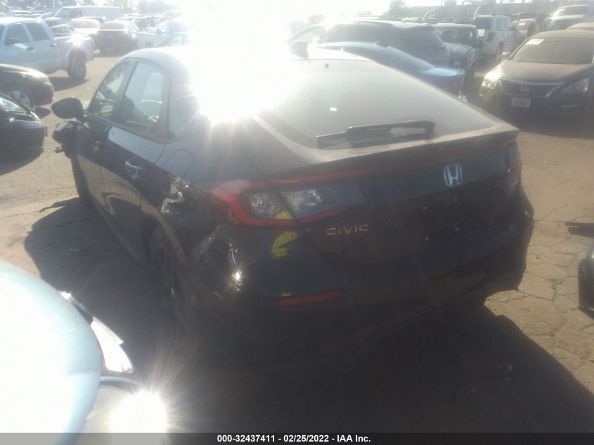 2022 HONDA CIVIC HATCHBACK SPORT 19XFL2G8XNE000918