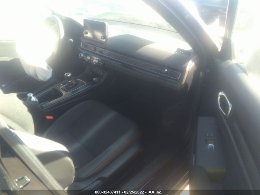2022 HONDA CIVIC HATCHBACK SPORT 19XFL2G8XNE000918
