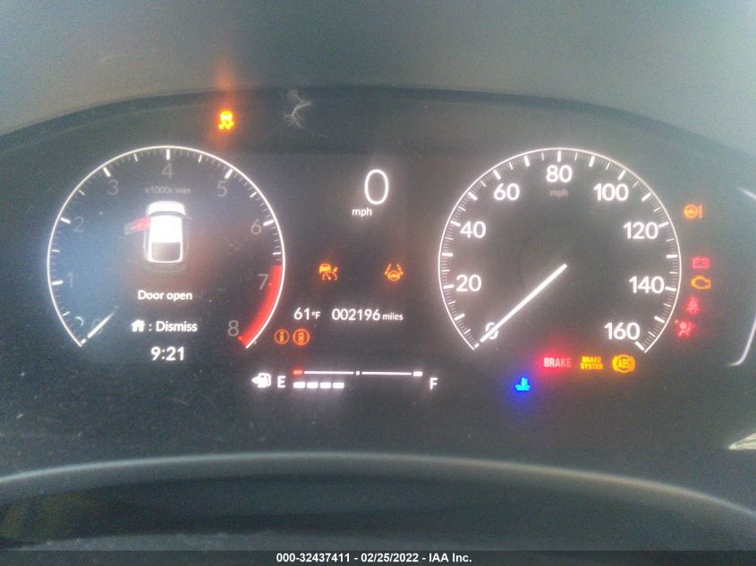 2022 HONDA CIVIC HATCHBACK SPORT 19XFL2G8XNE000918