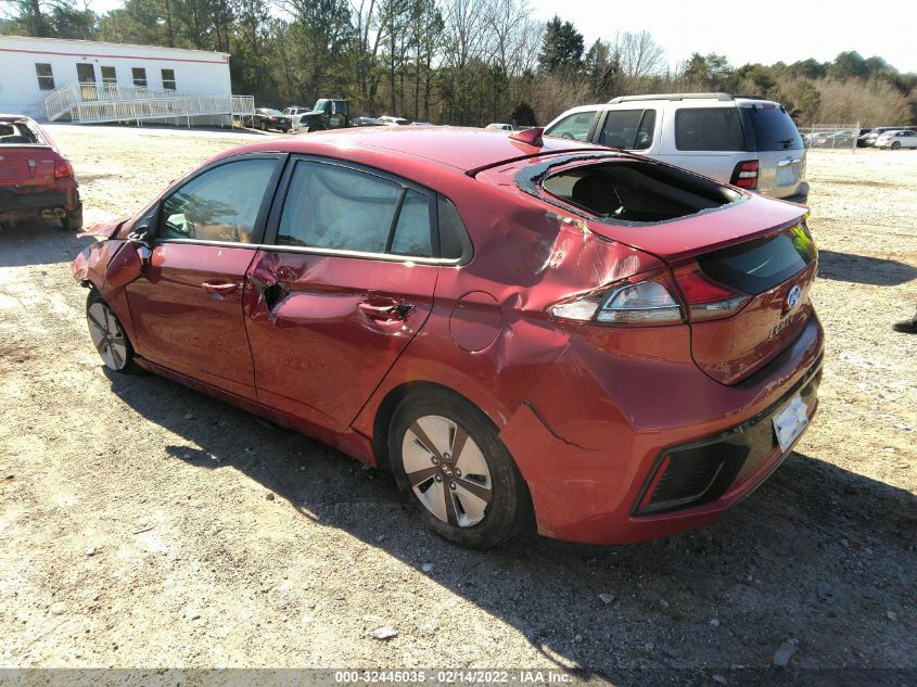 2019 HYUNDAI IONIQ HYBRID BLUE KMHC65LC1KU175184