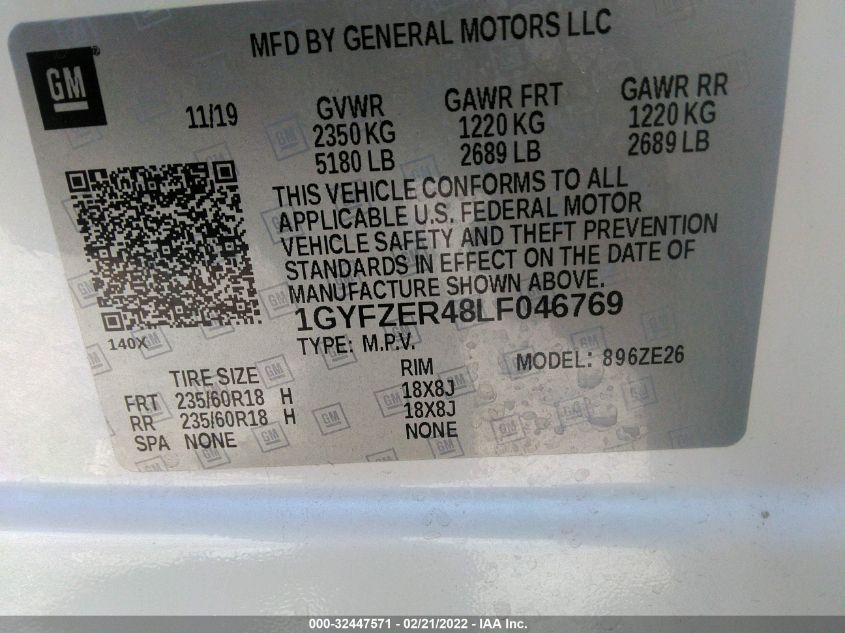 1GYFZER48LF046769 Cadillac XT4 FWD SPORT 9