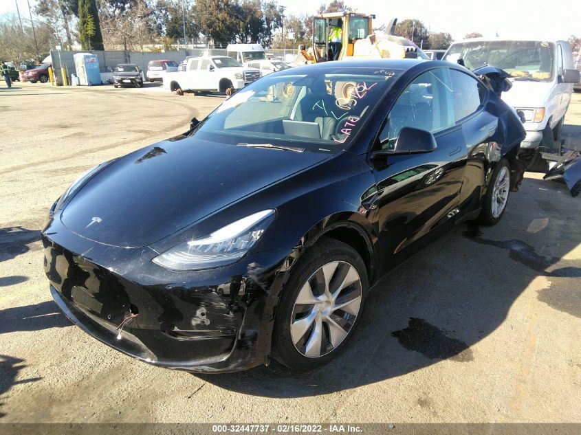 2021 TESLA MODEL Y LONG RANGE 5YJYGDEE3MF093646