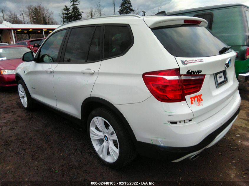 2016 BMW X3 XDRIVE28D 5UXWY3C58G0N87908