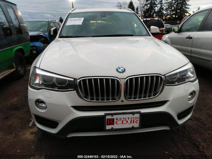 2016 BMW X3 XDRIVE28D 5UXWY3C58G0N87908