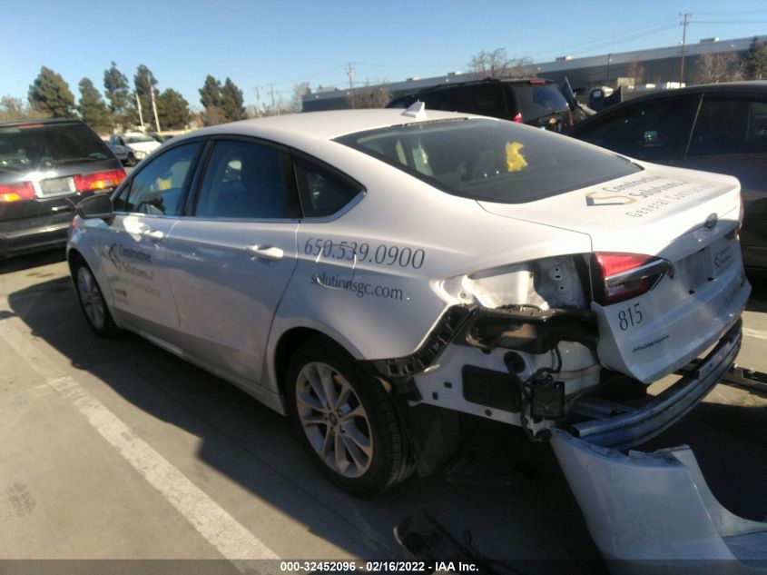 2019 FORD FUSION HYBRID SE 3FA6P0LU6KR115599