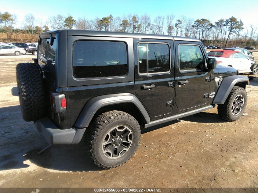 2018 JEEP WRANGLER UNLIMITED SPORT S 1C4HJXDG4JW289463