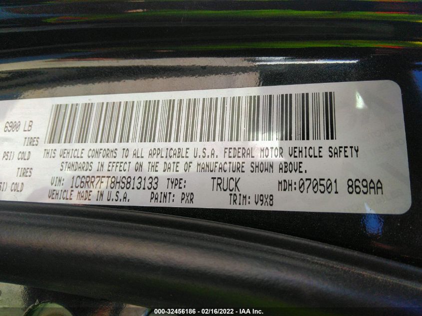 2017 RAM 1500 EXPRESS 1C6RR7FT8HS813133
