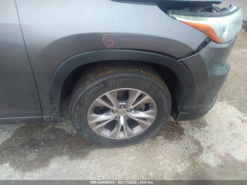 2015 TOYOTA HIGHLANDER VIN: 5TDKKRFH0FS069135