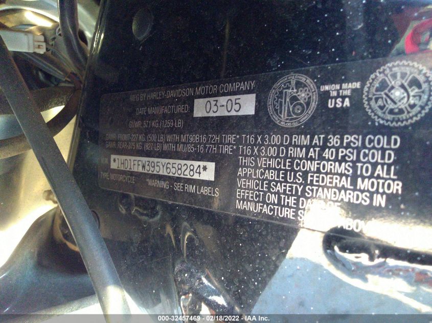 2005 HARLEY-DAVIDSON FLHTCI 1HD1FFW395Y658284
