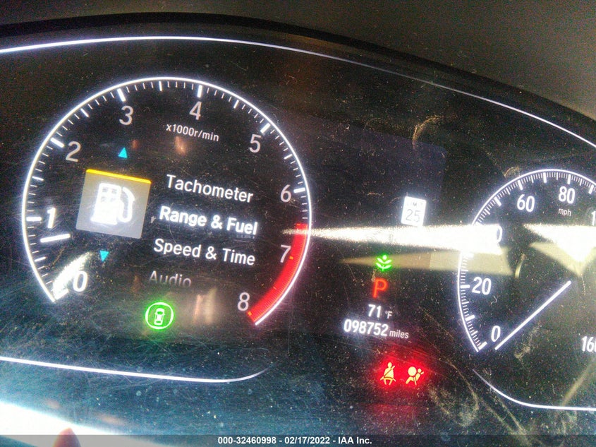 2019 HONDA ACCORD SEDAN VIN: 1HGCV1F32KA012199