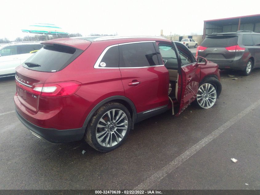 2016 LINCOLN MKX RESERVE 2LMTJ8LP0GBL47578