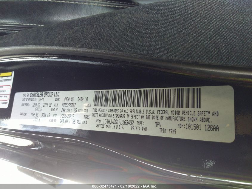 2015 JEEP WRANGLER UNLIMITED FREEDOM EDITION 1C4HJWDG1FL563432