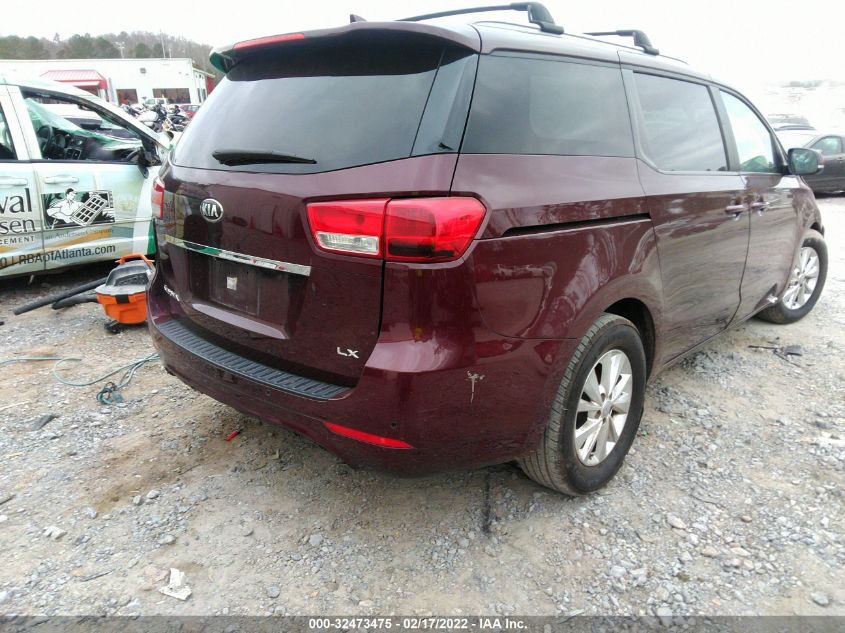 2016 KIA SEDONA LX KNDMB5C13G6210144