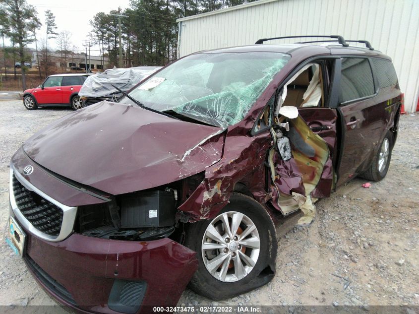 2016 KIA SEDONA LX KNDMB5C13G6210144