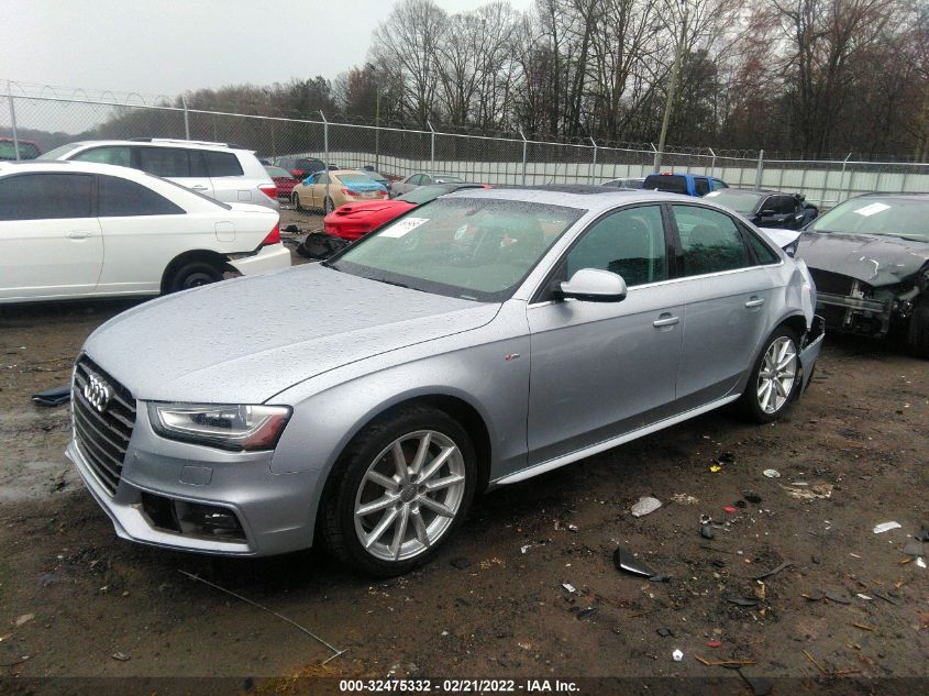 2015 AUDI A4 PREMIUM WAUBFAFL5FA017293