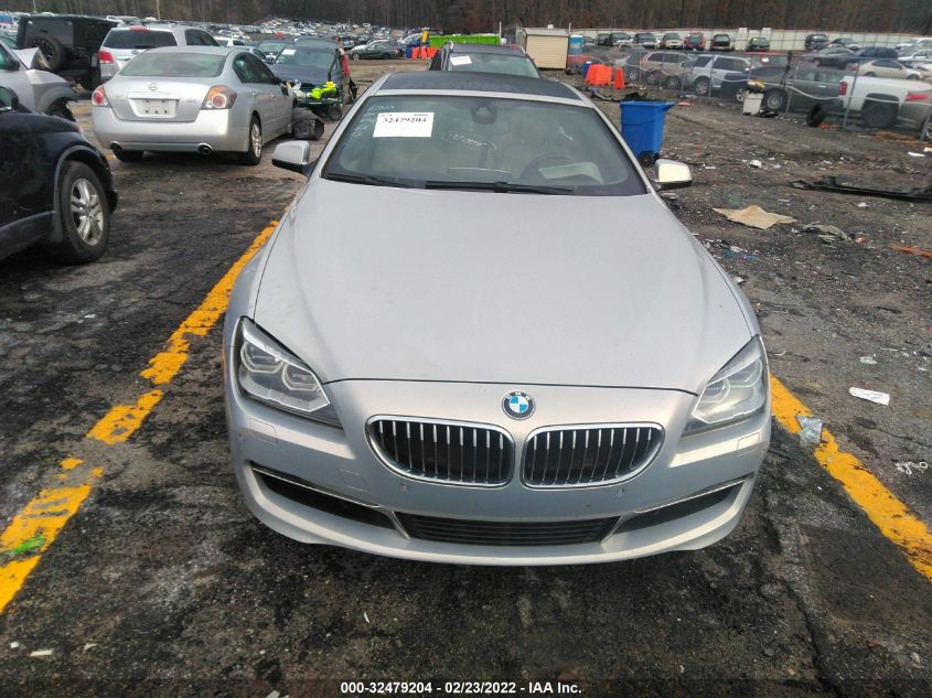 2013 BMW 6 SERIES 640I WBA6A0C50DDZ03968