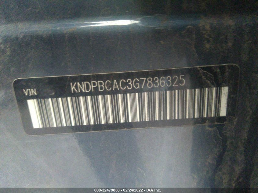 2016 KIA SPORTAGE LX KNDPBCAC3G7836325