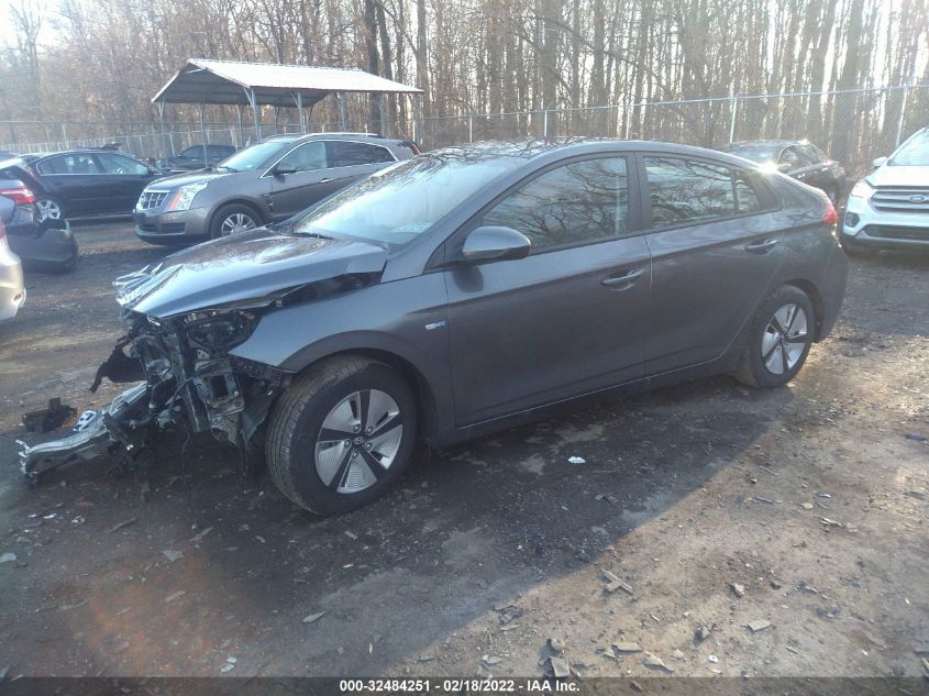 2019 HYUNDAI IONIQ HYBRID BLUE KMHC65LC9KU180178