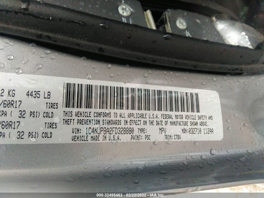 2015 JEEP PATRIOT ALTITUDE EDITION 1C4NJPBA2FD328880