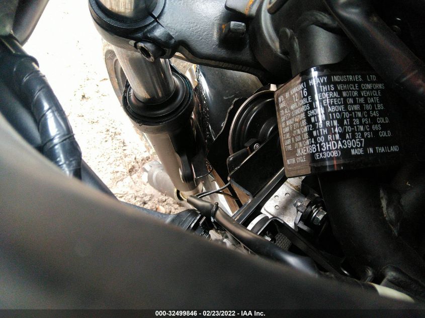 2017 KAWASAKI EX300 B JKAEX8B13HDA39057