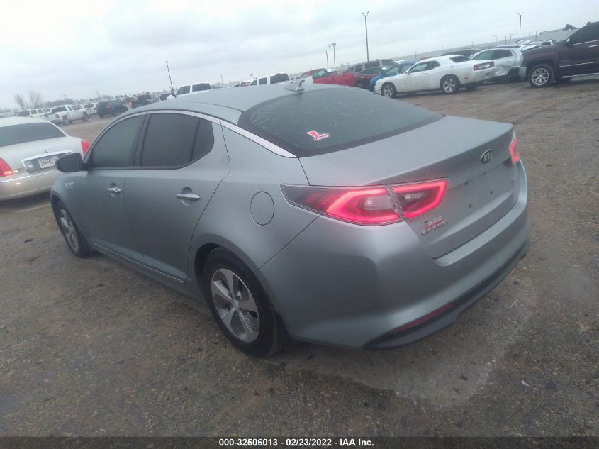 2016 KIA OPTIMA HYBRID KNAGM4AD1G5099577