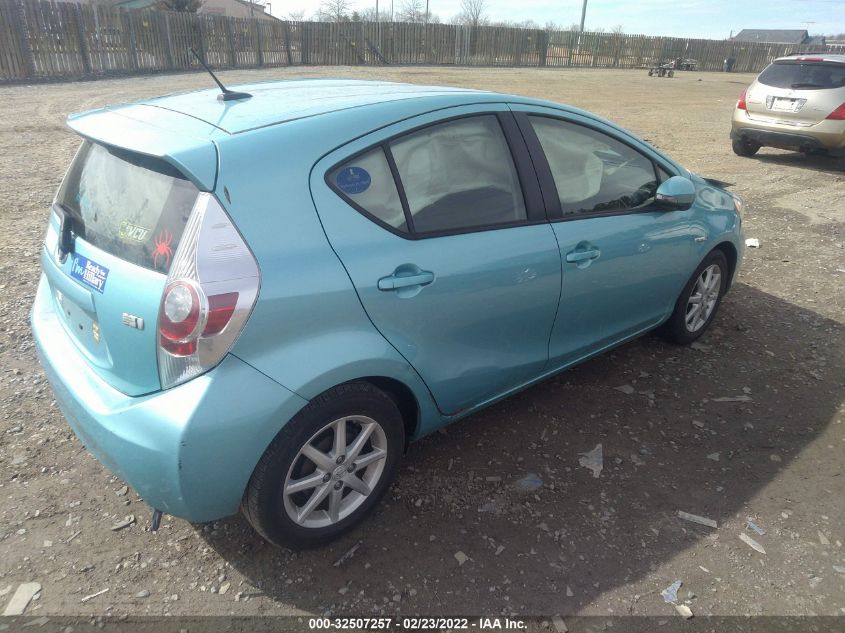2014 TOYOTA PRIUS C ONE/THREE/TWO/FOUR JTDKDTB37E1068125