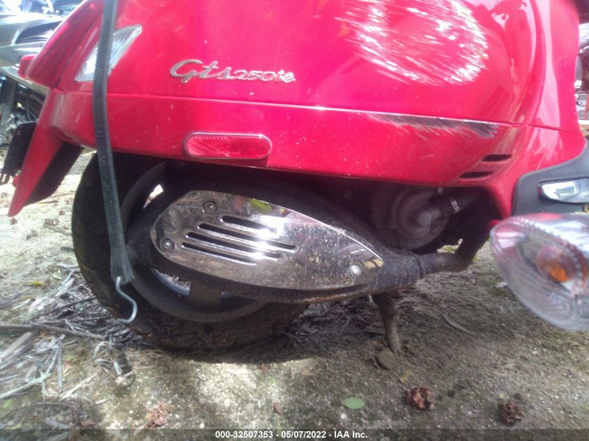 2009 VESPA GTS 250 ZAPM459L495008665