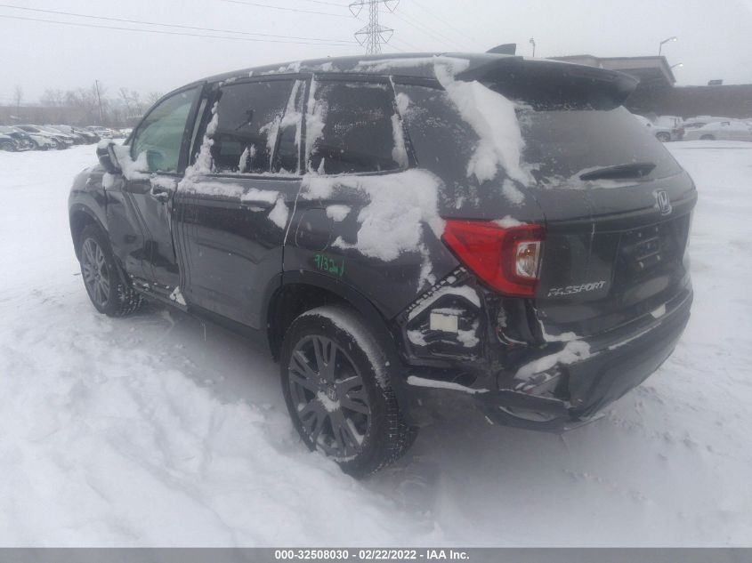 2021 HONDA PASSPORT EX-L 5FNYF8H5XMB033479