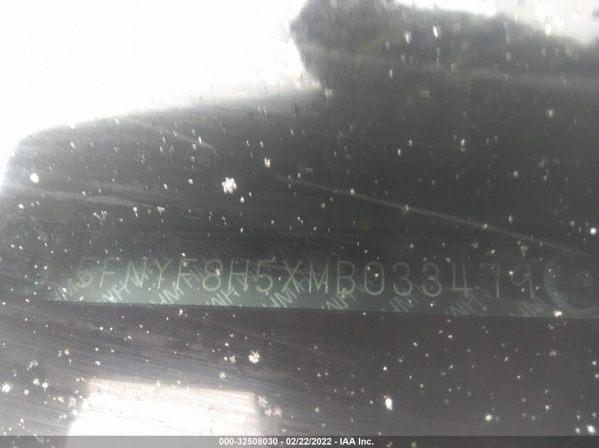 2021 HONDA PASSPORT EX-L 5FNYF8H5XMB033479
